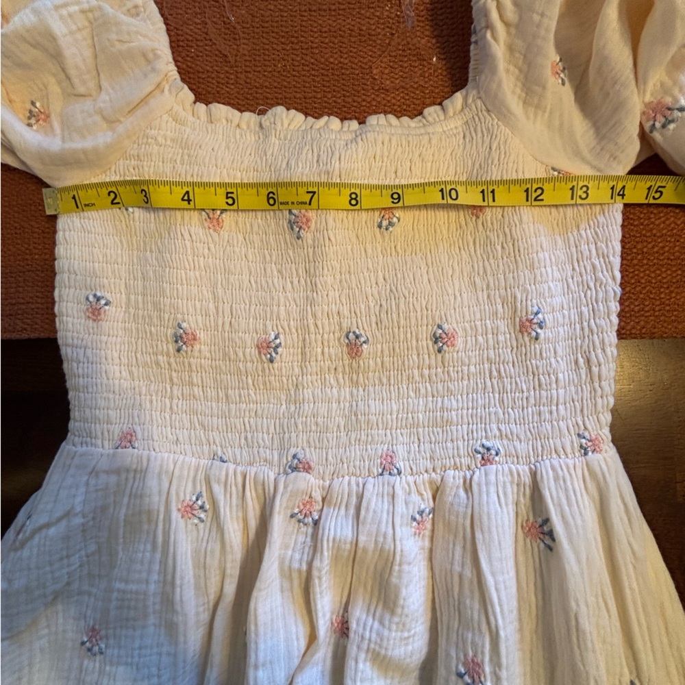 Listicle Ivory Floral Long Sleeve Dress - Picture 7 of 7